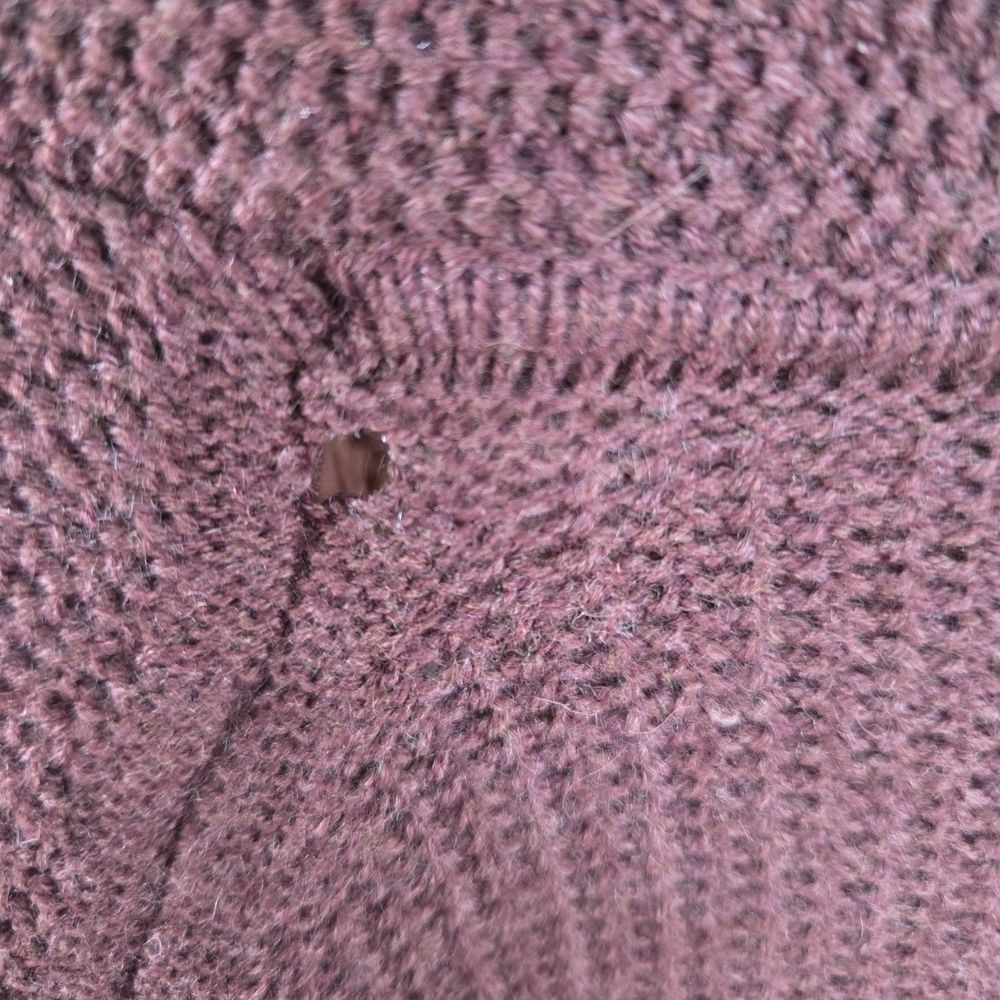 GAP Women's Long Open Cardigan in Rich Rust Brick Colour Size Med - Picture 5 of 6